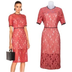 ALEXIS Remi Dress in Salmon Pink‎ Lace